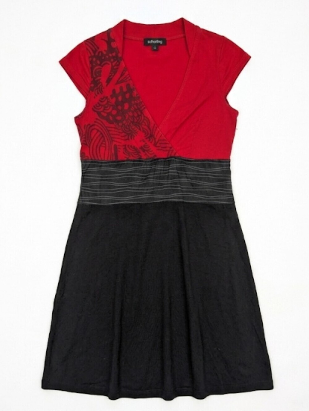 Schwiing red and black mini dress size M